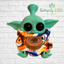 Load image into Gallery viewer, Collectible Baby Yoda Silicone Water Bong Pipe - Grogu &quot; The Child&quot; Simply CBD LLC
