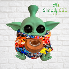 Load image into Gallery viewer, Collectible Baby Yoda Silicone Water Bong Pipe - Grogu &quot; The Child&quot; Simply CBD LLC

