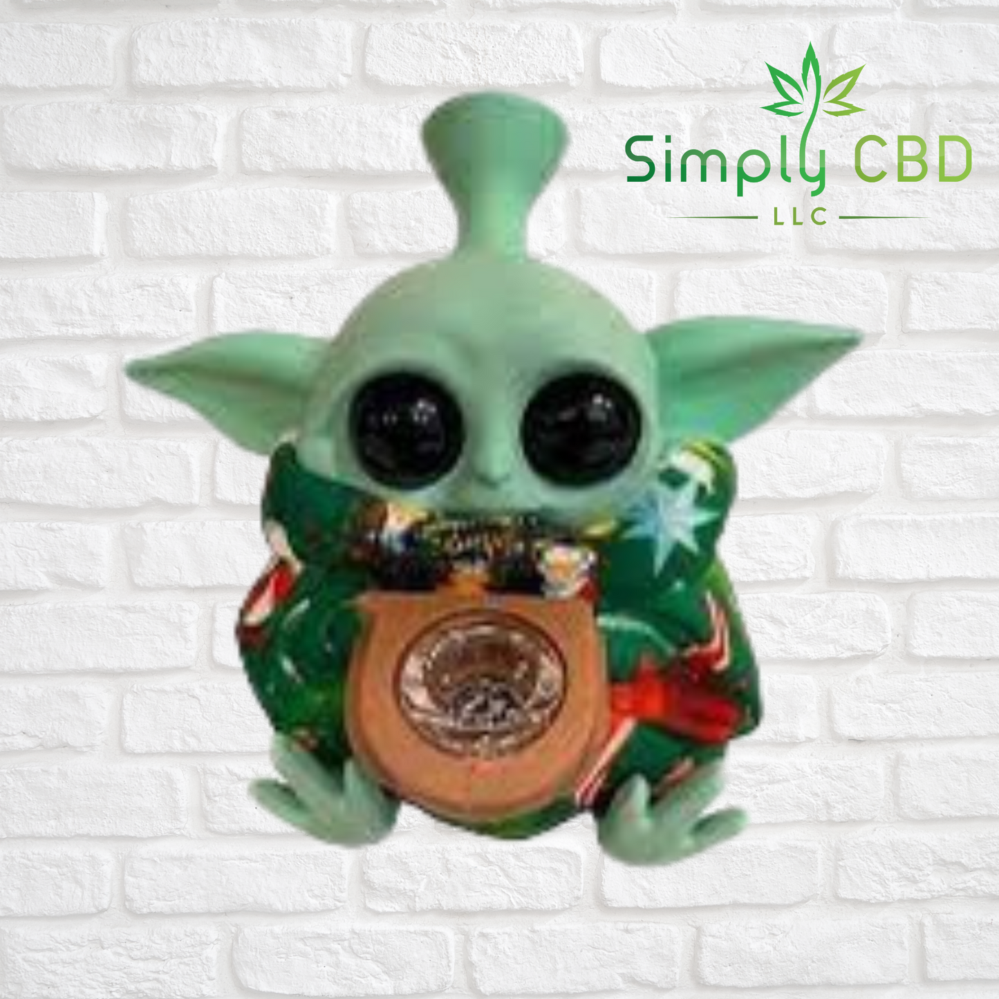 Collectible Baby Yoda Silicone Water Bong Pipe - Grogu " The Child" Simply CBD LLC