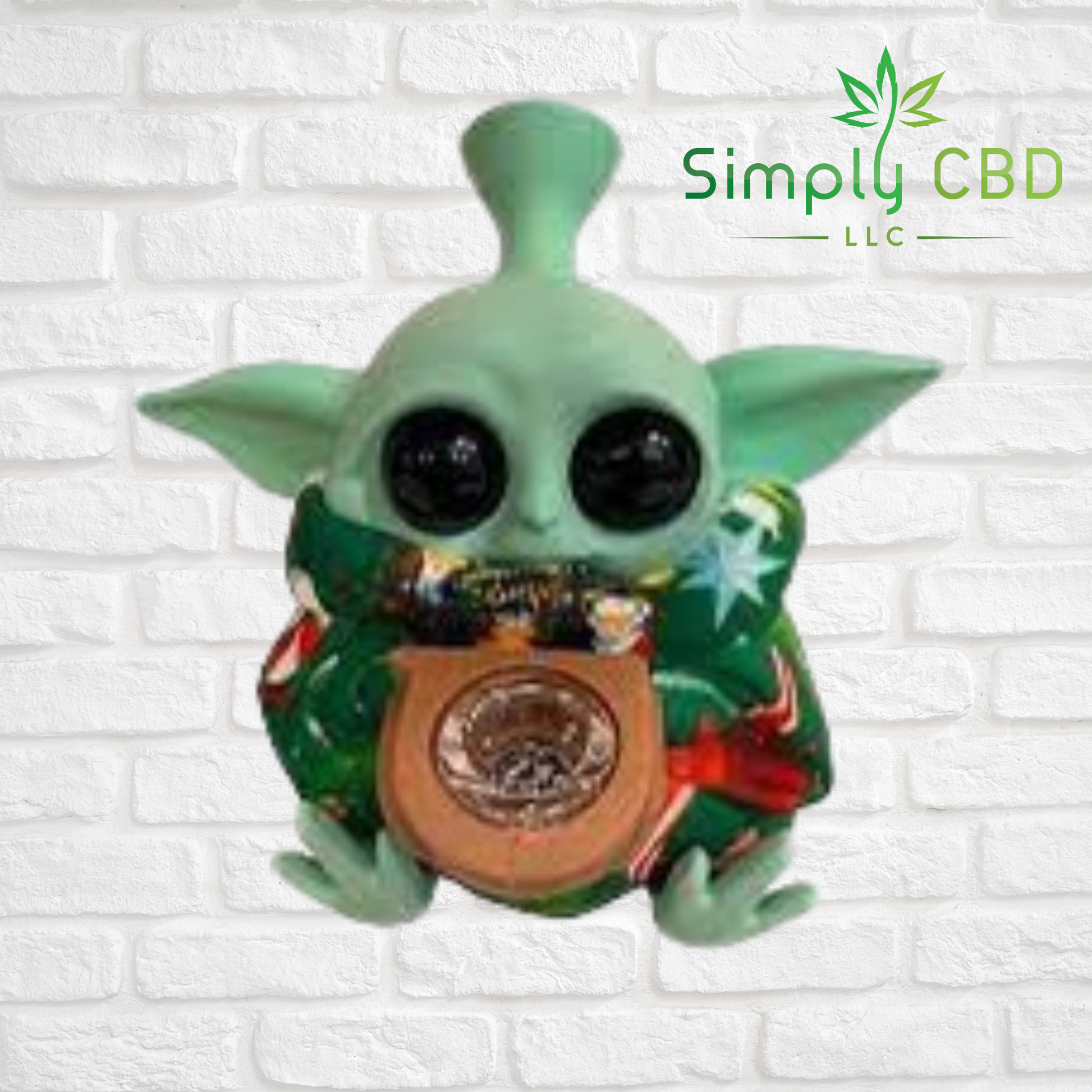 Collectible Baby Yoda Silicone Water Bong Pipe - Grogu " The Child" Simply CBD LLC