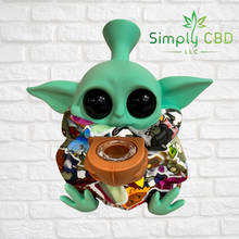 Load image into Gallery viewer, Collectible Baby Yoda Silicone Water Bong Pipe - Grogu &quot; The Child&quot; Simply CBD LLC

