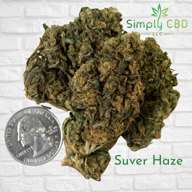 Organic CBD Flower Suver Haze — Hybrid (S/D) Simply CBD LLC