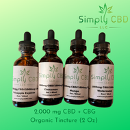 Full Spectrum CBD + CBG Tincture 2000mg Simply CBD LLC