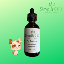 Load image into Gallery viewer, CBD Pet Tincture 600mg 2 oz Simply CBD LLC
