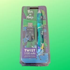 Rick & Morty 1100 MaH 510 Cartridge Battery Simply CBD LLC