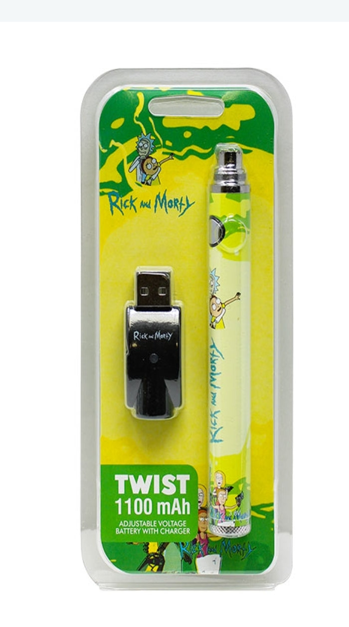Backwoods/ Cookies/ Rick & Morty 1100 MAH 510 Cartridge Battery Simply CBD LLC
