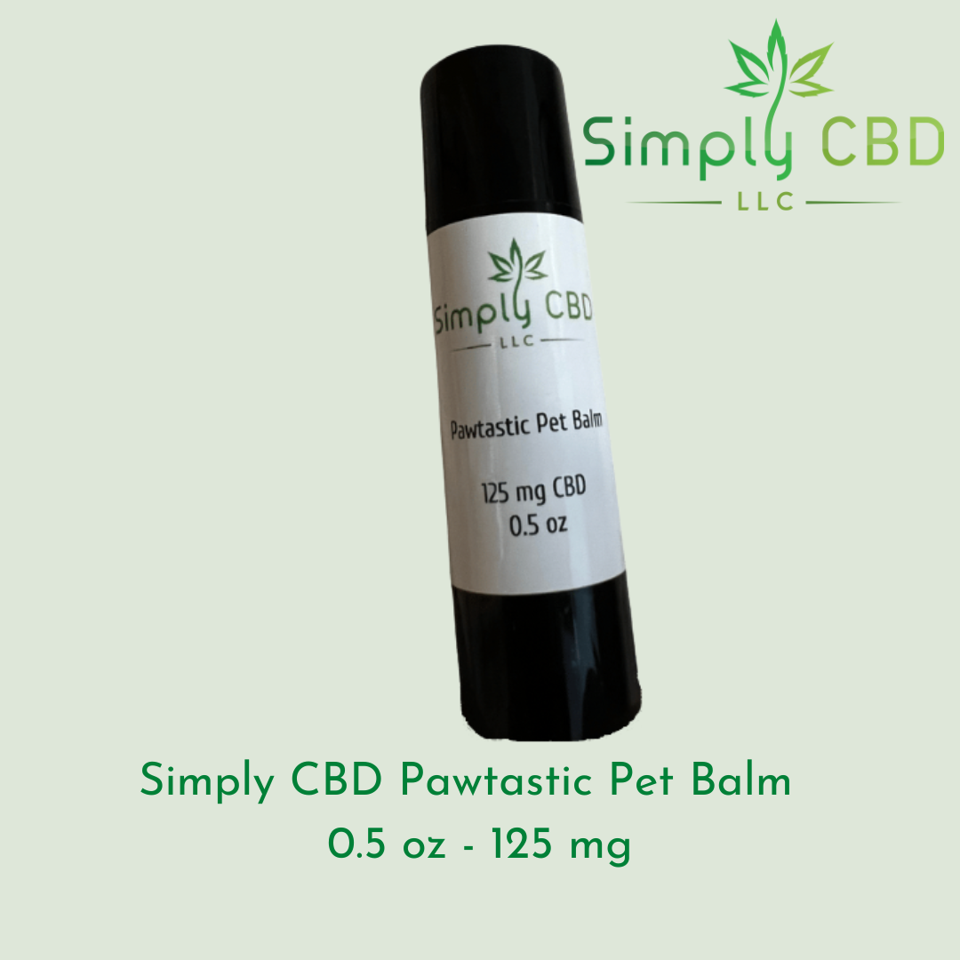Pawtastic Pet Balm 125 mg CBD 0.5 oz Simply CBD LLC
