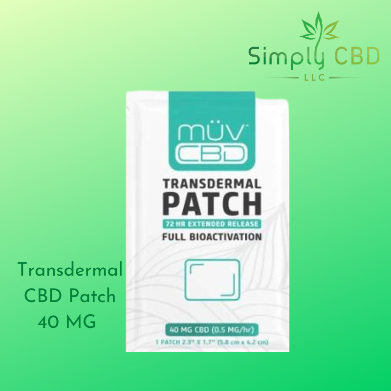 MÜV 72 Hour CBD Transdermal Patch 40 mg Simply CBD LLC