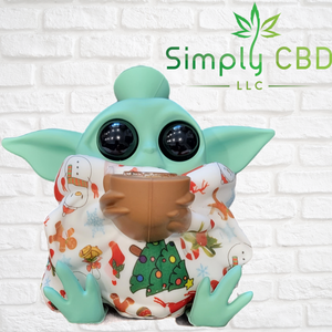 Collectible Baby Yoda Silicone Water Bong Pipe - Grogu " The Child" Simply CBD LLC
